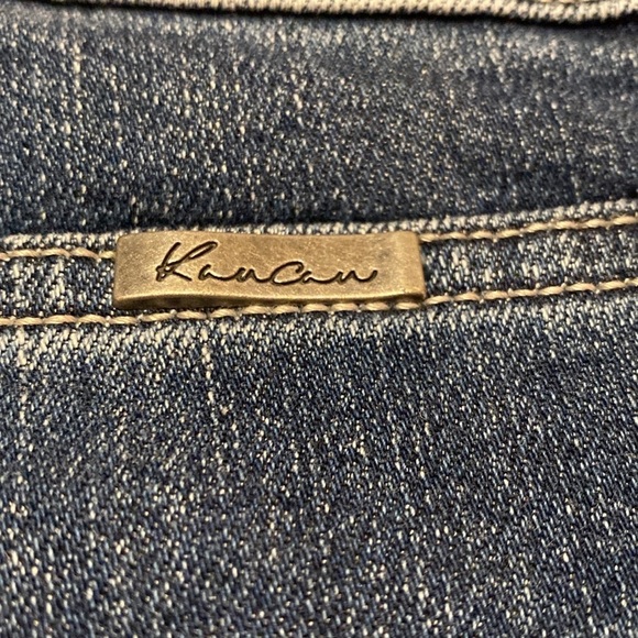 Kancan Sunny Denim Cuffed Roll Hem High Rise Jean Shorts Sz 2XL - Picture 6 of 7